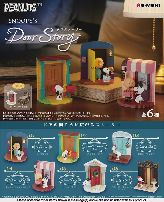 Re-ment Peanuts Snoopy's Door Story (Full Set of 6 Figures) | Rement Miniatures