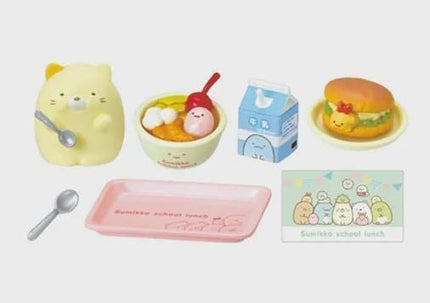 Re-ment Sumikko Gurashi School Lunch Complete Set (8 Figures) | Rement Miniatures