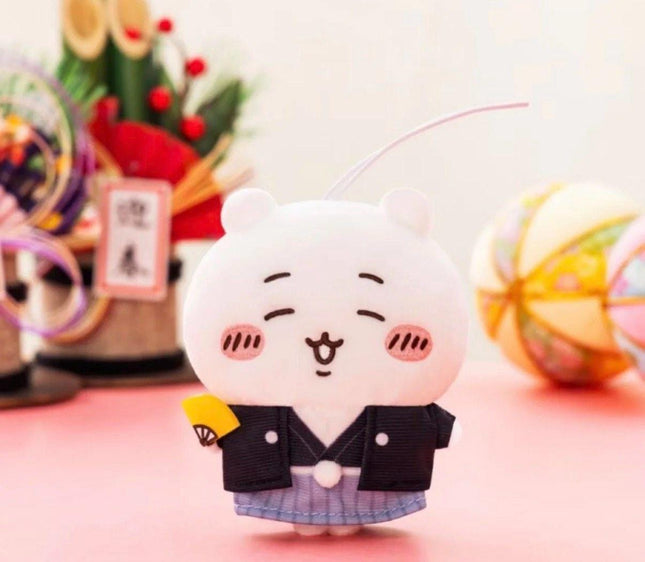 Chiikawa New Year Series Plush Keychain - Fluffy Plush Key Chain or Bag Chain