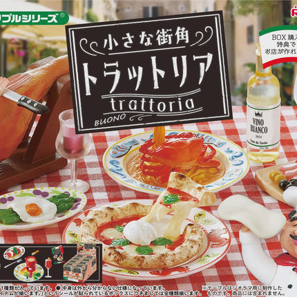 Re-ment Street Corner Trattoria (Full Set of 8) by Rement Miniatures Dollhouse
