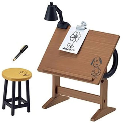 Re-ment Peanuts Snoopy Art Studio Full Set (8 boxes) (Discontinued) | Rement Miniatures