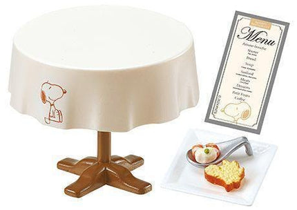 Re-Ment Snoopy's Restaurant Full Set (8 Figures) | Peanuts Food | Rement Miniatures