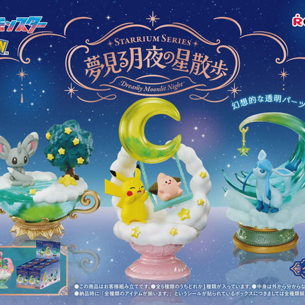Re-ment Pokemon Starrium Series Dreamy Moonlit Night Full Set (6 Figures) | Rement Miniatures