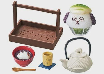 Re-ment Dollhouse Snoopy Japanese Cafe Full Set (8 Figures) (Discontinued) | Rement Miniatures