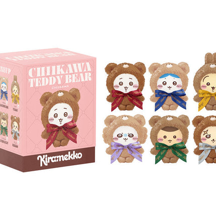 Chiikawa x Sweet Teddy Bear Series Blind Box - Fluffy Plush Key Chain or Bag Chain