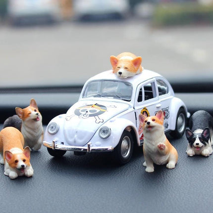 Mini Corgi Dog Car Ornament: Cute Kawaii Dog Butt Charm (Dashboard, Accessory)