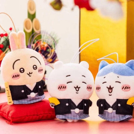 Chiikawa New Year Series Plush Keychain - Fluffy Plush Key Chain or Bag Chain