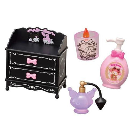Re-ment Sanrio My Melody & Kuromi Itazura Cosmetics (Full Set of 8 Boxes) | Rement Miniatures