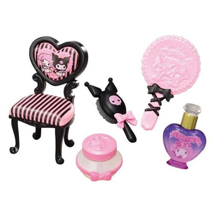 Re-ment Sanrio My Melody & Kuromi Itazura Cosmetics (Full Set of 8 Boxes) | Rement Miniatures
