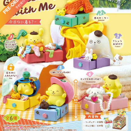 (Pre-order) Re-ment - Sanrio Pompompurin Get Ready With Me (Full Box of 6) (4521121700380)