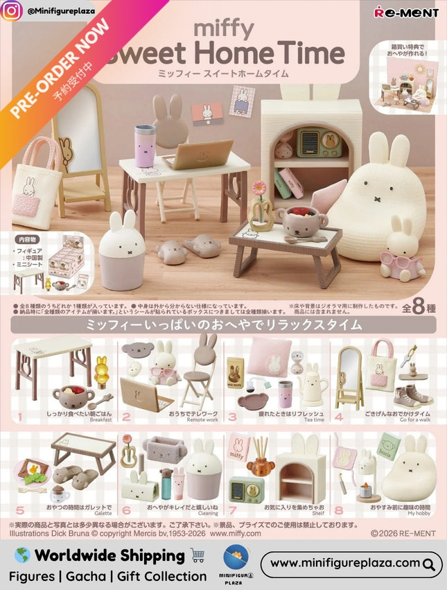 (Pre-order) Re-ment Miffy Sweet Home Time (Box of 8) (4521121700571)