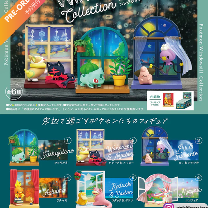 (Pre-order) Re-ment - Pokemon Windowsill Collection (Full Set of 6) (4521121700878)
