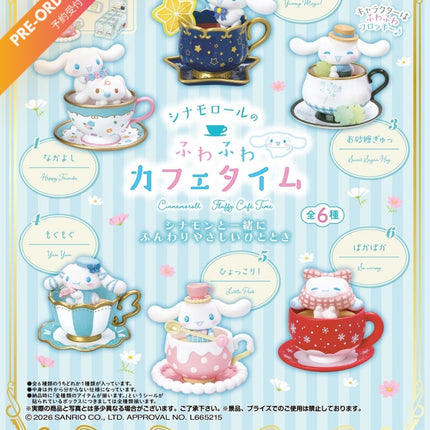 (Pre-order) Re-ment Sanrio Cinnamoroll Fluffy Cafe Time (Box of 6) (4521121701073)