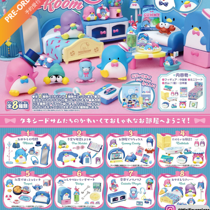 (Pre-order) Re-ment - Sanrio Tuxedosam Room (Full Set of 8) (4521121701257)