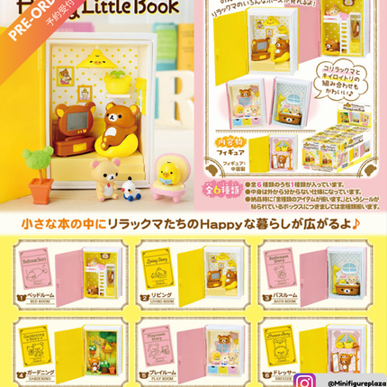 Miniature book accessory set with Rilakkuma-themed covers in retail package