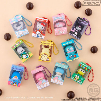 Bandai Capsule Toy - Sanrio Chocobox Box Figure Collection (Full Set of 12) - Candy Toys and KeyChain