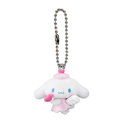 Cinnamoroll dreaming angel keychain plush with bead necklace chain