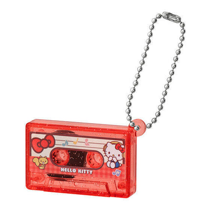 Bandai Capsule Toy - Sanrio Characters Cassette Tape Charm (Set of 8) Gashapon KeyChain