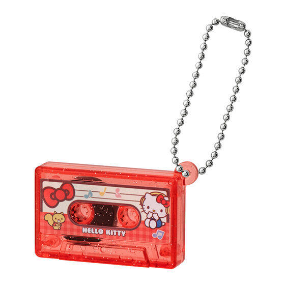 Bandai Capsule Toy - Sanrio Characters Cassette Tape Charm (Set of 8) Gashapon KeyChain