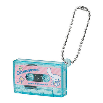 Bandai Capsule Toy - Sanrio Characters Cassette Tape Charm (Set of 8) Gashapon KeyChain