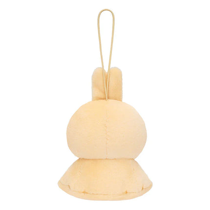 Urayahabouzu plush bunny mascot back view with hanging loop, soft cream fabric