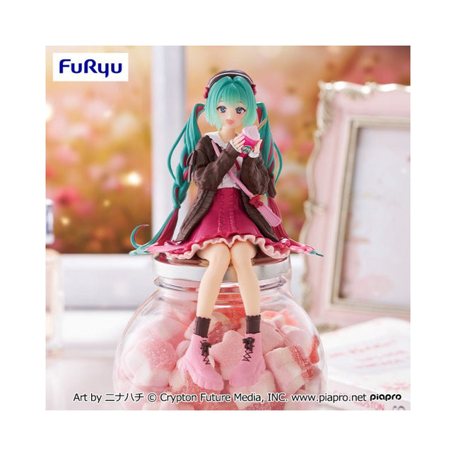 Hatsune Miku - Noodle Stopper Figure Autumn Daily Clothes Version (Pink)