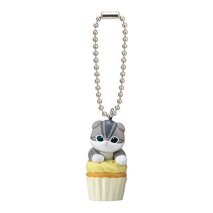 Bandai Capsule Toy - Mofusand Cupcake Nyan Mascot (Set of 5) Gashapon Keychain