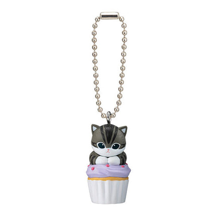 Bandai Capsule Toy - Mofusand Cupcake Nyan Mascot (Set of 5) Gashapon Keychain