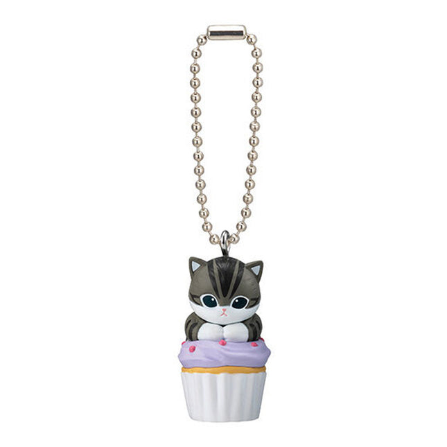 Bandai Capsule Toy - Mofusand Cupcake Nyan Mascot (Set of 5) Gashapon Keychain