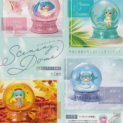 Re-Ment Hatsune Miku Scenery Dome Full Set | Story of Seasons | Terrarium | Rement Miniatures