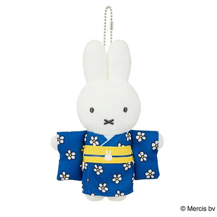 (Pre-order) Japanesque Miffy Floral Pattern Plush Toy (Blue)