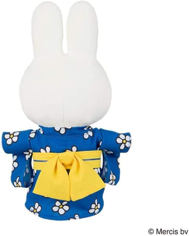 (Pre-order) Japanesque Miffy Floral Pattern Plush Toy (Blue)