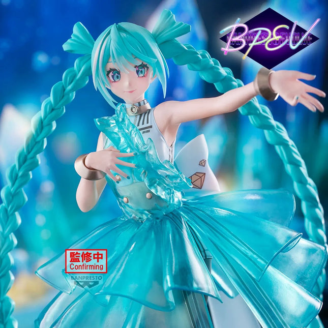 Hatsune Miku - EVOLVE Clearluxe - Emerald Gem Figure