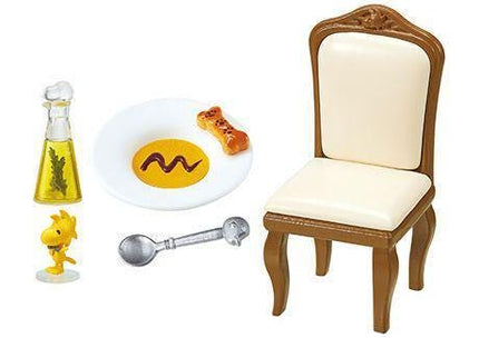 Re-Ment Snoopy's Restaurant Full Set (8 Figures) | Peanuts Food | Rement Miniatures
