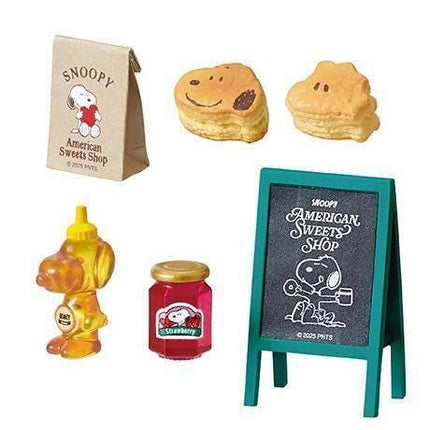 Re-Ment Snoopy American Sweets Shop (Full Set of 8) Peanuts Food | Rement Miniatures