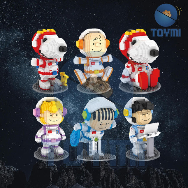 Peanuts Nano Building Blocks - Snoopy in the Space - (DIY Toy)