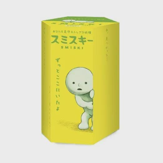 a yellow box with a cartoon character on it.