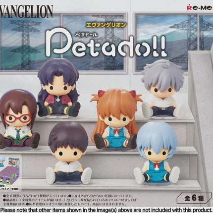Re-Ment Petadoll Evangelion Full Set of 6 Figures | EVA Merch | Rement Miniatures