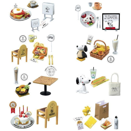 Re-Ment Snoopy Visit Peanuts Cafe With You! Full Set | Rement Miniatures Dollhouse