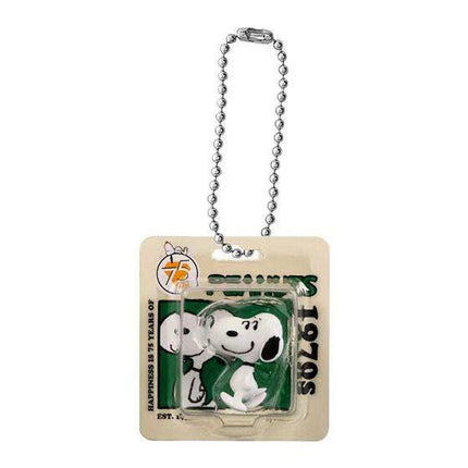 Vintage Peanuts Snoopy Style Charms Keychain - 75th Anniversary Snoopy Figure Pendant