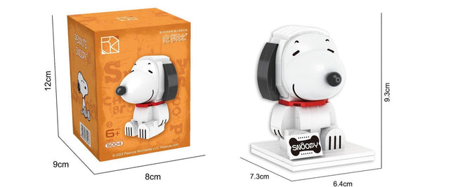 Snoopy Building Blocks | Peanuts Charlie Brown Mini Brick Figures | Pilot Detective Pajama Snoopy Toy | Cute DIY 3D Puzzle Gift