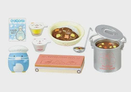 Re-ment Sumikko Gurashi School Lunch Complete Set (8 Figures) | Rement Miniatures