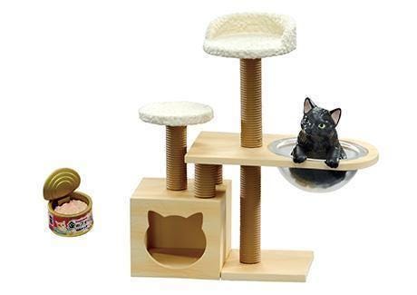 Re-ment Life with Cat Miniatures Set (Box of 8) | Rement Miniatures