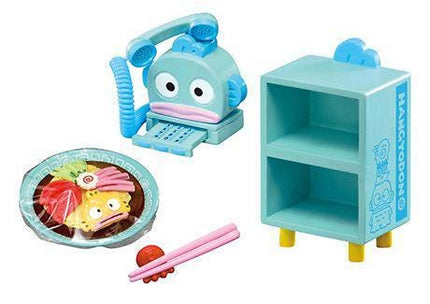 Re-Ment Sanrio Hangyodon Room (Full Set of 8) by Rement Miniatures Dollhouse