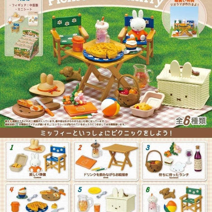 Re-Ment Picnic with Miffy Miniatures Set (Full Set of 6 Figures) | Rement Miniatures Dollhouse