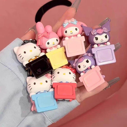 San Flocked Peeking Sanio Phone Hippers - Blind Box (Hello Kitty, Kuromi, My Melody)