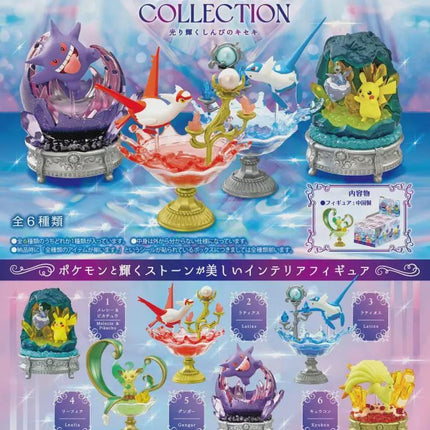 Re-ment Pokemon Gemstone Collection Shining Miracle Of Mystery (Full Set of 6) | Rement Miniatures