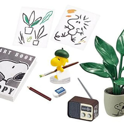 Re-ment Peanuts Snoopy Art Studio Full Set (8 boxes) (Discontinued) | Rement Miniatures