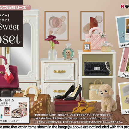 Re-ment My Sweet Closet Petite Sample Full Set (8 Boxes) | Rement Miniatures (Handbag)