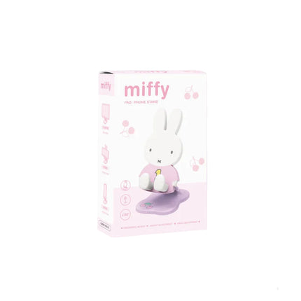 Miffy product packaging on a light purple background